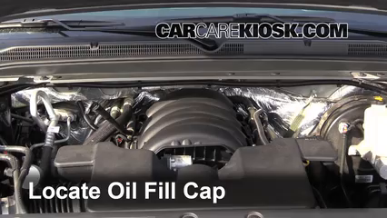 2015 Chevrolet Suburban LT 5.3L V8 FlexFuel Aceite Agregar aceite